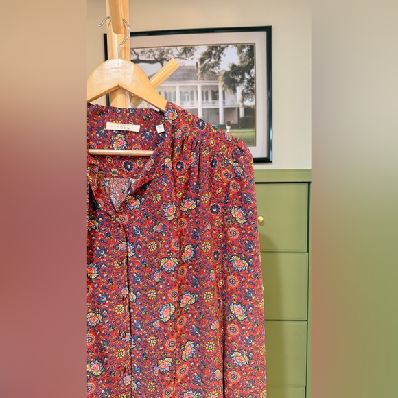 DÔEN JOSSELINE TOP IN ROUGE RIVIERA MEDALLION, brand new, never worn, No flaws. - Picture 10 of 15